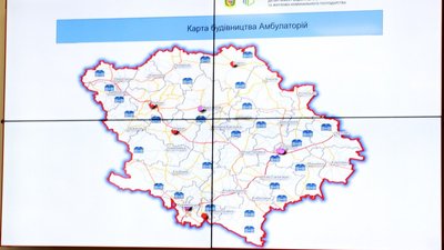 Мапа будівництва амбулаторій в Полтавській області Мапа будівництва амбулаторій в Полтавській області