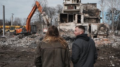 зруйнована багатоповерхівка, харків