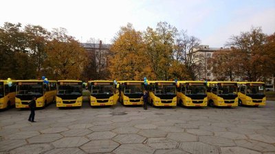 Закуплені шкільні автобуси в 2020 році Закуплені шкільні автобуси в 2020 році