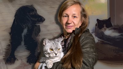 Олена Костенко з Добропілля евакуювала 50 котів і трьох собак