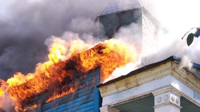 На Житомирщині дотла згоріла дерев’яна церква На Житомирщині дотла згоріла дерев’яна церква