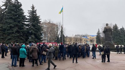 Жителі Житомира вийшли на чергову акцію протесту проти підвищення тарифів