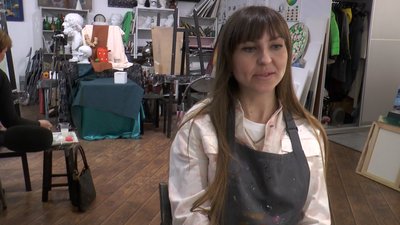 Малювати вчать професійні художники. Майстер-клас з малювання для переселенок у Дніпрі Малювати вчать професійні художники. Майстер-клас з малювання для переселенок у Дніпрі
