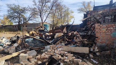 Наслідки обстрілу в Олексієво-Дружківці, Донеччина, 30 жовтня
