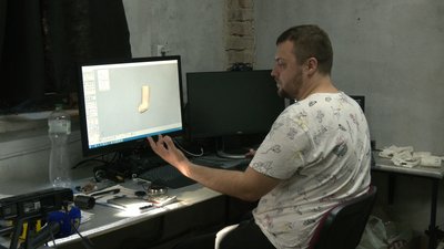 Антон Шелест розробив протез для військового за технологією 3D-друку Антон Шелест розробив протез для військового за технологією 3D-друку