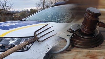 Пошкодив вилами авто поліції на Чернігівщині: що вирішив суд