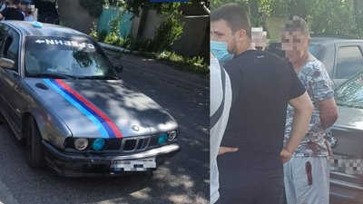 В Одесі чоловік прокатав поліцейського на капоті автівки