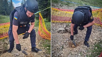 На Закарпатті знайшли мінометну міну часів Другої світової війни