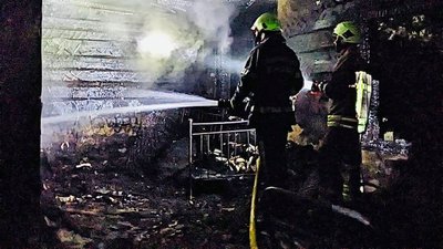 На Житомирщині на пожежі загинув чоловік На Житомирщині на пожежі загинув чоловік