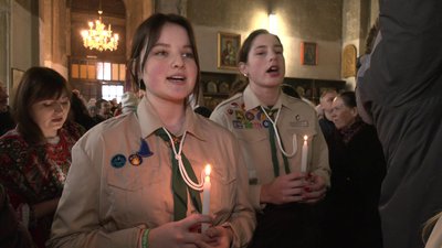 У храмі Іоанна Богослова у Харкові святкують Різдво У храмі Іоанна Богослова у Харкові святкують Різдво