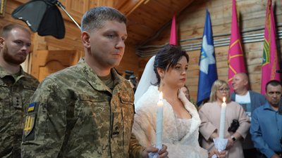 вінчання на Хортиці, військове весілля, День захисників і захисниць України, хортиця