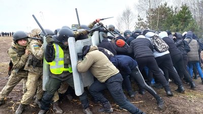 Рівненщина: біля кордону силовики відпрацювали затримання мігрантів з Білорусі