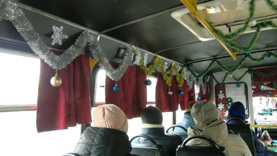 Новорічна маршрутка курсуватиме вулицями Луцька Новорічна маршрутка курсуватиме вулицями Луцька