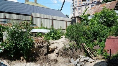 На місці будівництва, яке проводить ТОВ "ПРОФ-ТЕР БУД"