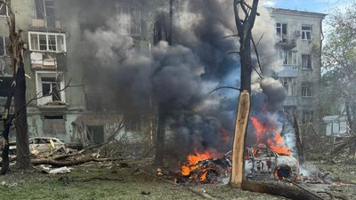 Наслідки вечірнього удару по Краматорську 25 травня 2026 року