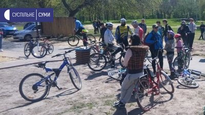 У Сумах відбулися перші в новому сезоні змагання з велоспорту