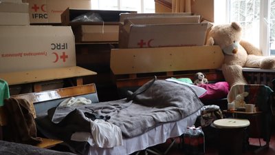 "Ледь виїхали" – як евакуюються мешканці Великої Писарівки до Охтирки "Ледь виїхали" – як евакуюються мешканці Великої Писарівки до Охтирки
