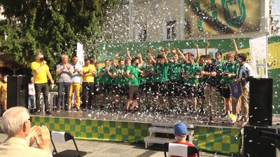 У Житомирі відсвяткували вихід ФК "Полісся" до І ліги чемпіонату України з футболу