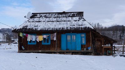 Хата на околиці Космача Хата на околиці Космача