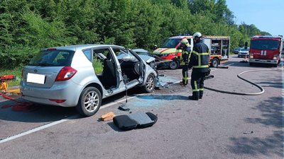В Луцькому районі зіштовхнулися два легковики. Є загиблі і травмовані