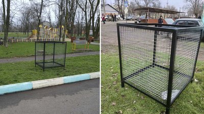 У селищі Устинівка встановили контейнери для роздільного збору відходів