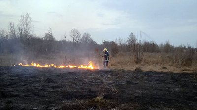 На Хмельниччині через пожежі вигоріло понад 2 гектари сухої трави