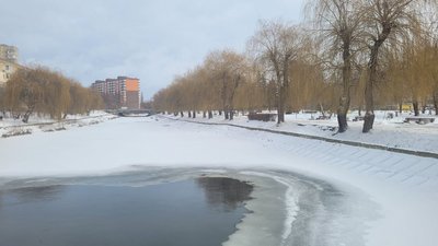 Крига на Усті 13 січня 2024 року