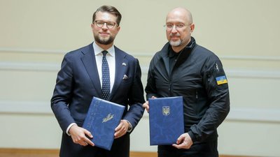 Міністри енергетики України та Литви Денис Шмигаль і Лукас Савіцкас