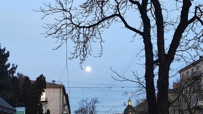 місяць, небо, вечір