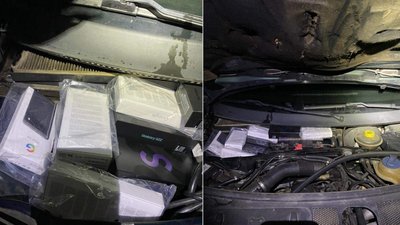 На Закарпатті у громадянина Угорщини митники вилучили автомобіль та 15 мобільних телефонів