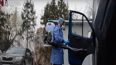 У Тернополі щодня з 22-ї до 2-ї ночі дезінфікують маршрутки, автобусний і залізничний вокзали