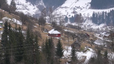 Сніг, гори, Франківщина