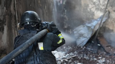 Удар російського безпілотника по дитячому садочку в Харкові