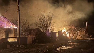 Наслідки російського удару по селу Мартовому Чугуївського району