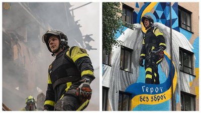 "Герої без зброї" — новий мурал з’явився у Києві "Герої без зброї" — новий мурал з’явився у Києві