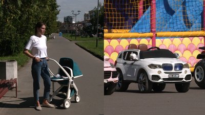 Електромашинка в парку Рівного врізалась у коляску з немовлям. Хто за це відповідає