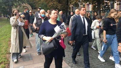 У столиці вшанували загиблих у Бабиному Яру У столиці вшанували загиблих у Бабиному Яру