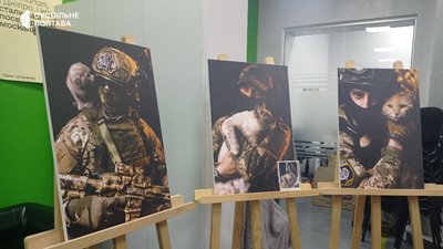 «Військотики»: у Полтаві створили листівки зі світлинами воїнів та котів «Військотики»: у Полтаві створили листівки зі світлинами воїнів та котів
