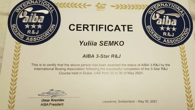 Волинська рефері стала першою українкою з відзнакою Міжнародної боксерської асоціації Волинська рефері стала першою українкою з відзнакою Міжнародної боксерської асоціації