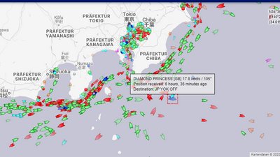 Круїз з коронавірусом. На лайнері, де знайшли хворого, перебувають щонайменше 20 українців — ЗМІ Круїз з коронавірусом. На лайнері, де знайшли хворого, перебувають щонайменше 20 українців — ЗМІ