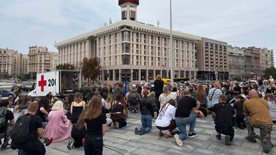 Прощання з Олексієм Юковим у Володимирському соборі в Києві, 8 серпня 2026 р
