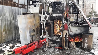 У Харкові загорівся м'ясний магазин У Харкові загорівся м'ясний магазин