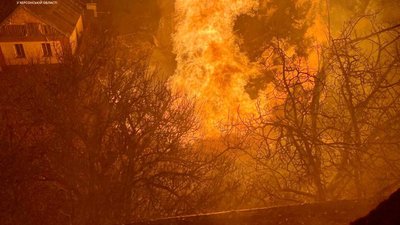 Херсон обстріли пожежа газ