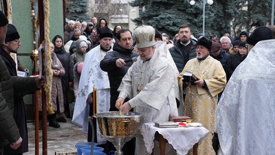 Момент освячення води, 6 січня 2024 року