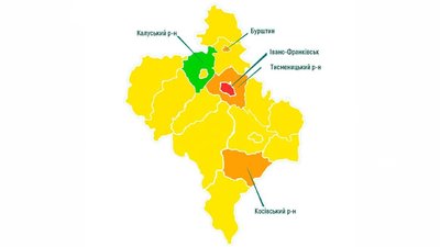 З 19 жовтня Івано-Франківськ у червоній зоні З 19 жовтня Івано-Франківськ у червоній зоні