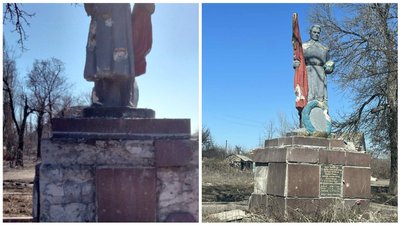 На Донеччині російські війська зруйнували братську могилу воїнів другої світової