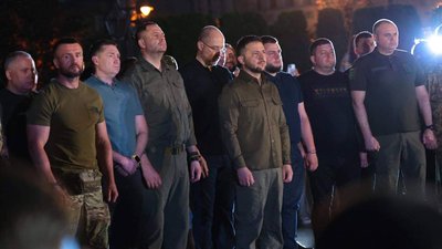 Президент України взяв участь у молитві біля пам'ятника Тарасові Шевченку у Львові