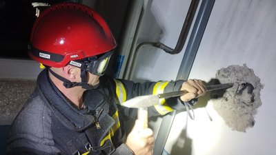 У Тернополі рятували кота У Тернополі рятували кота