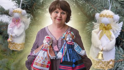 традиції, ляльки-мотанки, майстриня, народна творчість, Різдво, Янголи