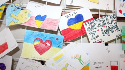 На підтримку України: до Одещини надійшли малюнки від польських дітей На підтримку України: до Одещини надійшли малюнки від польських дітей